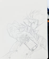 fast sketch vash the stamped from Trigun