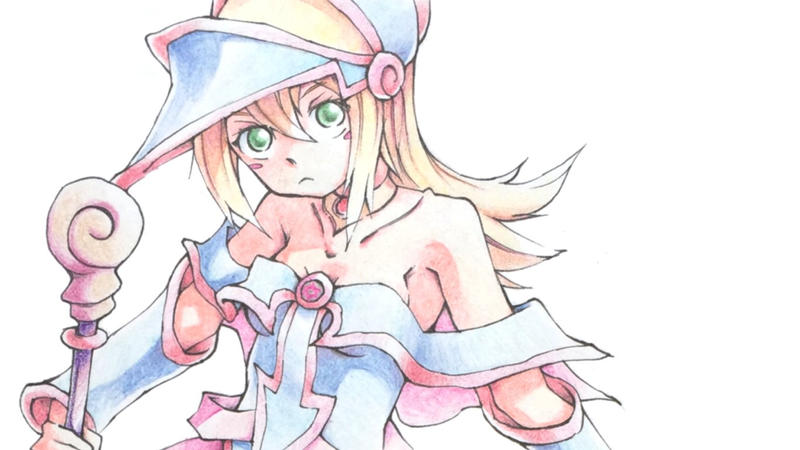 Dark Magician Girl Colored Pencil 2015