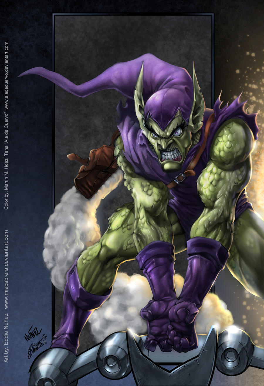 Green Goblin colors by aladecuervo