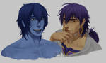 Ugo and Sinbad - Magi Sketch by 2CJKey