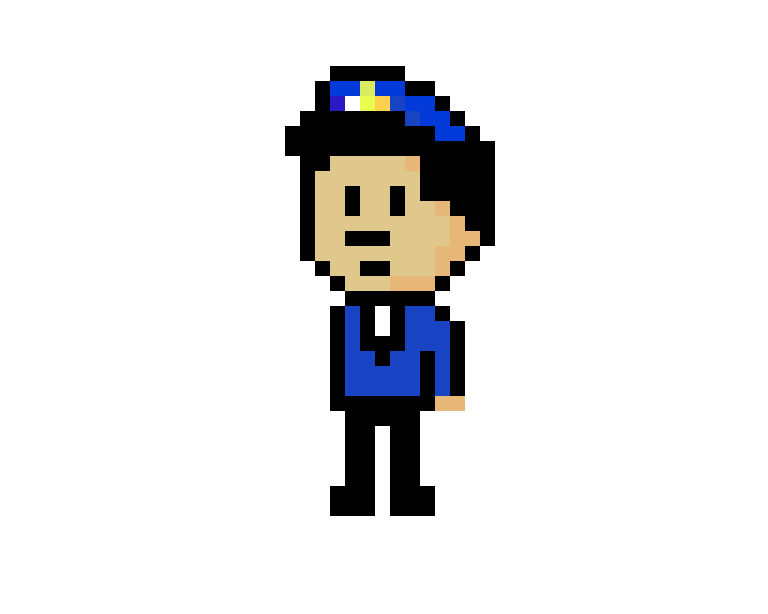Police Bitmap 8 Bit police officer by Silentgraveyard on DeviantArt