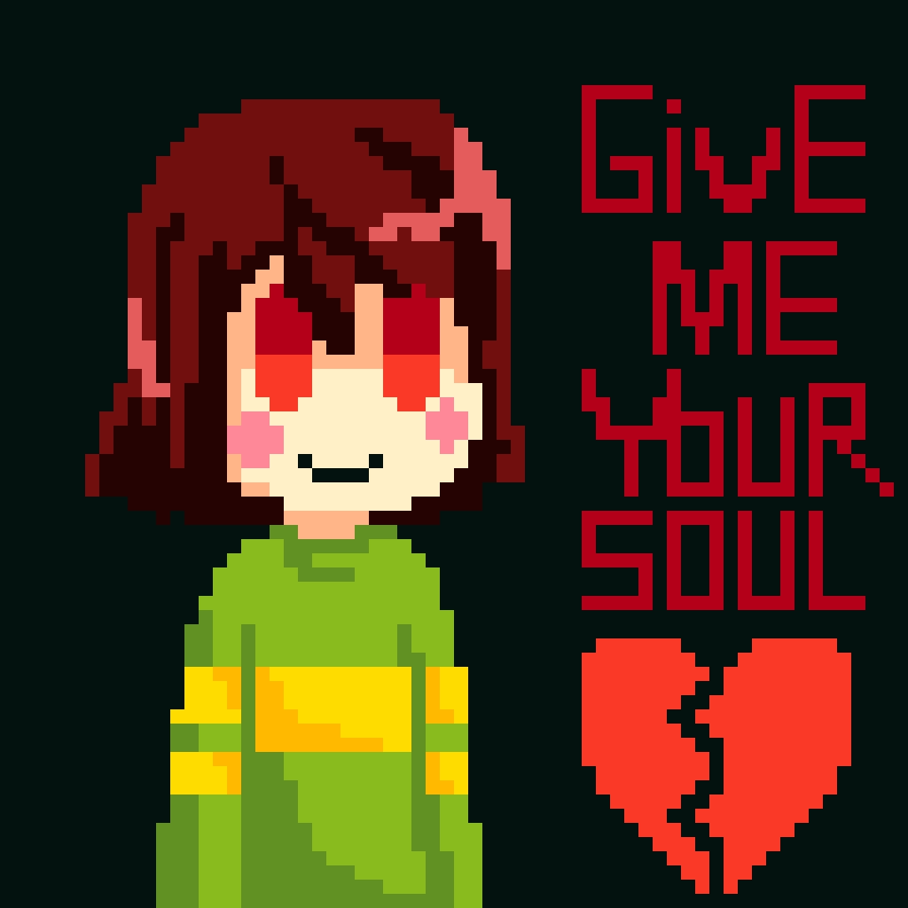 Undertale Chara Pixel Art