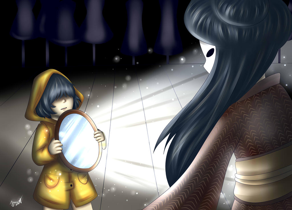 photo Lady Little Nightmares Six Face https www deviantart com jany chan17 art six vs the lady little nightmares 694999321