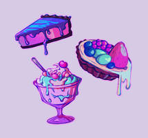 Neon Dessert Set