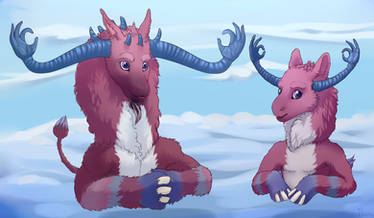 Little and adult Flum Ox