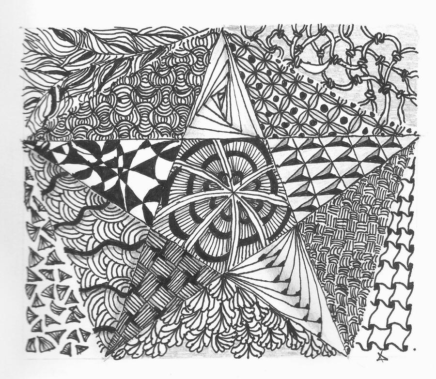 Star Rite Zentangle Patterns star zentangle by alien-sunset on DeviantArt