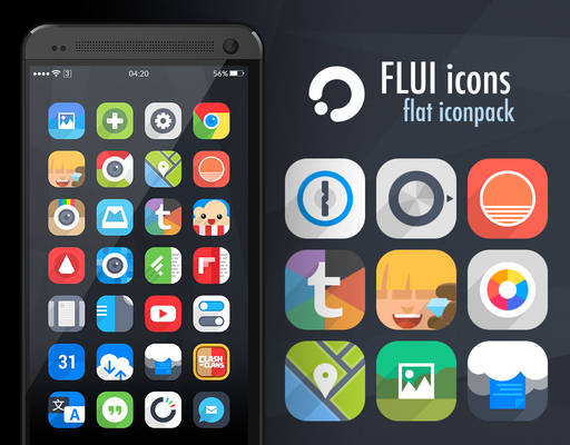 Flui icons 1.3 (Google Play)