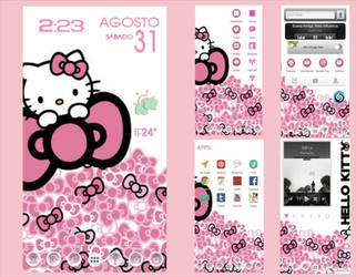Hello Kitty Android HomeScreen