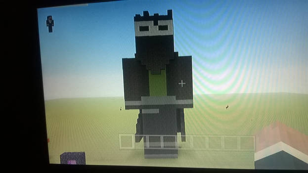 Toby the Assassin OC Minecraft statue