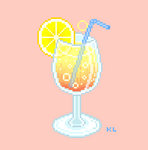 Pixel Summer Drink by maicakes