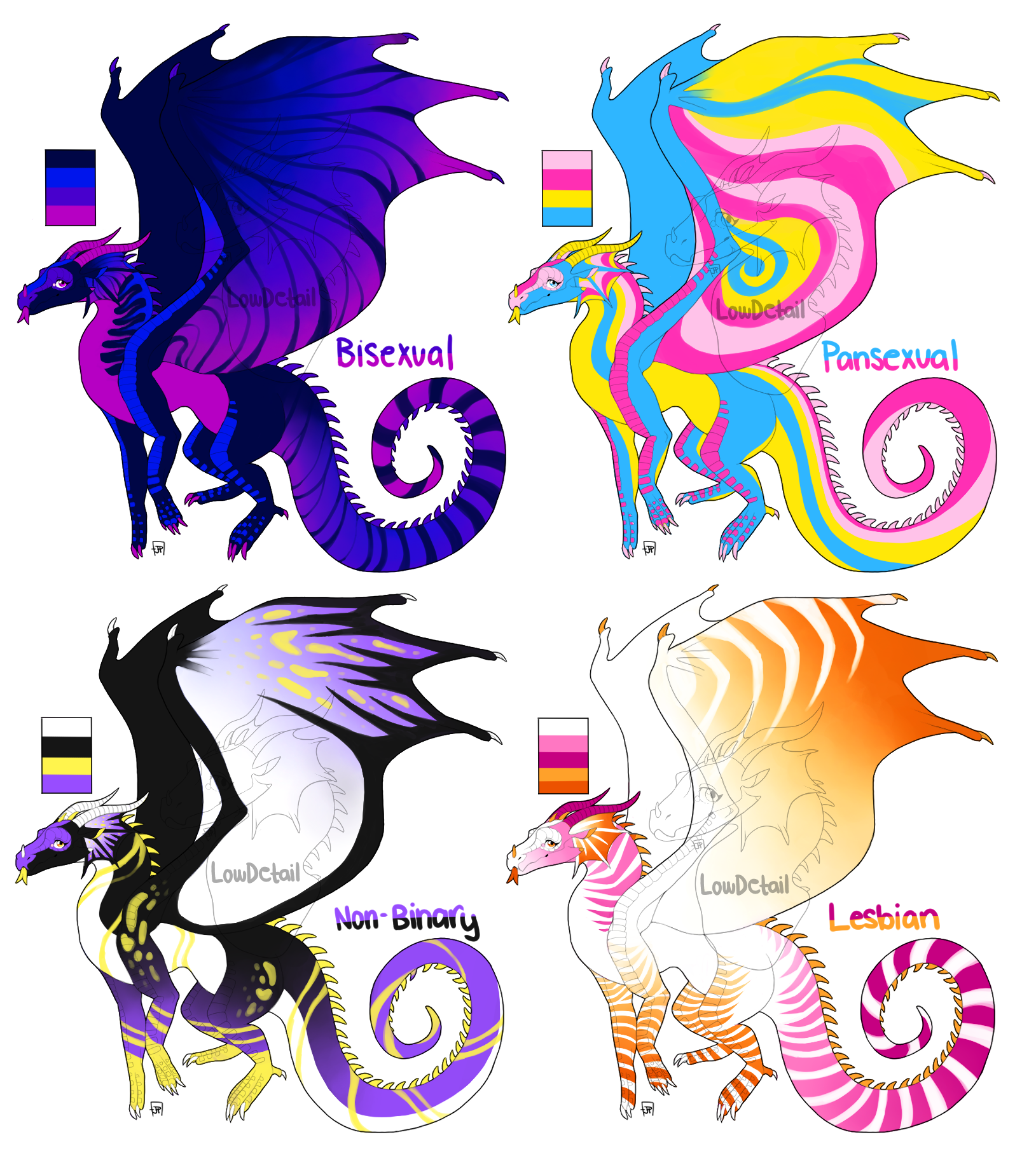 Rainwing Ruff pride rainwing adopts by LowDetail on DeviantArt