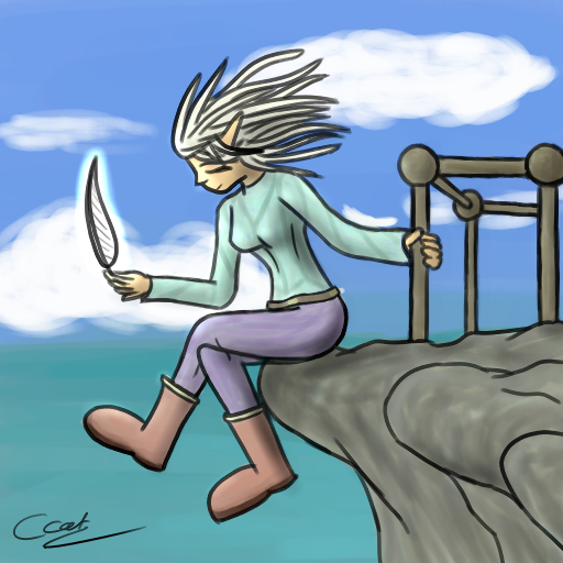 L'elfe de PlumeBlanche by ArkanaStrife