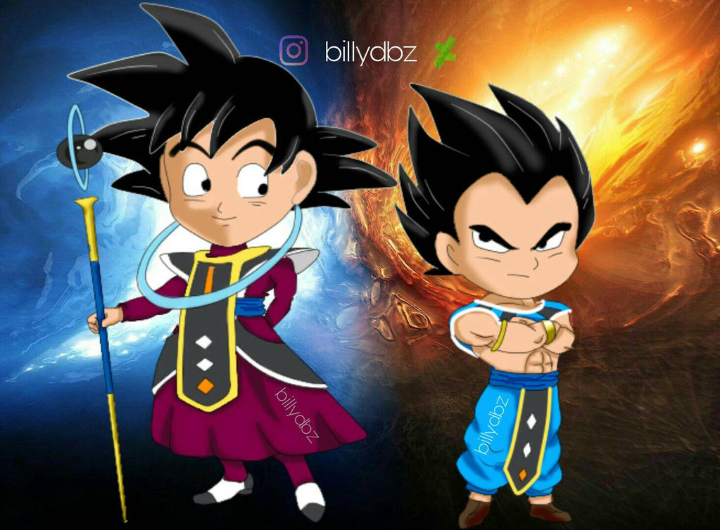 angel Goku and god of destruction Vegeta by billydbz on DeviantArt