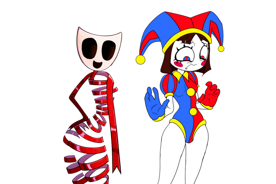 Pomni and Gangle - (Body) (New) by farhatauji on DeviantArt