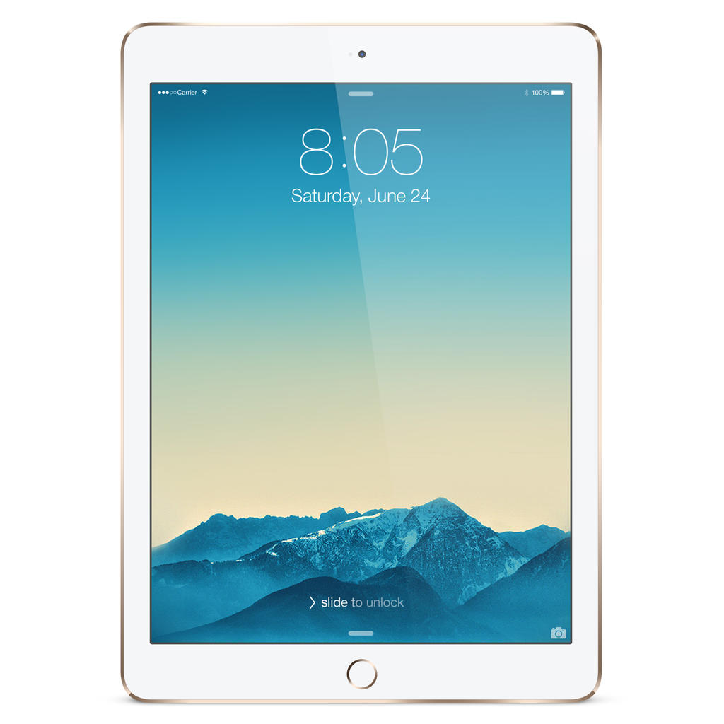 iPad Air 2 Mock-up Gold