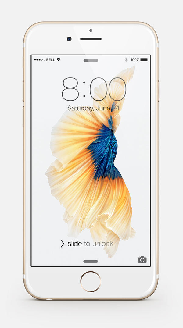 iPhone 6s mockup Gold