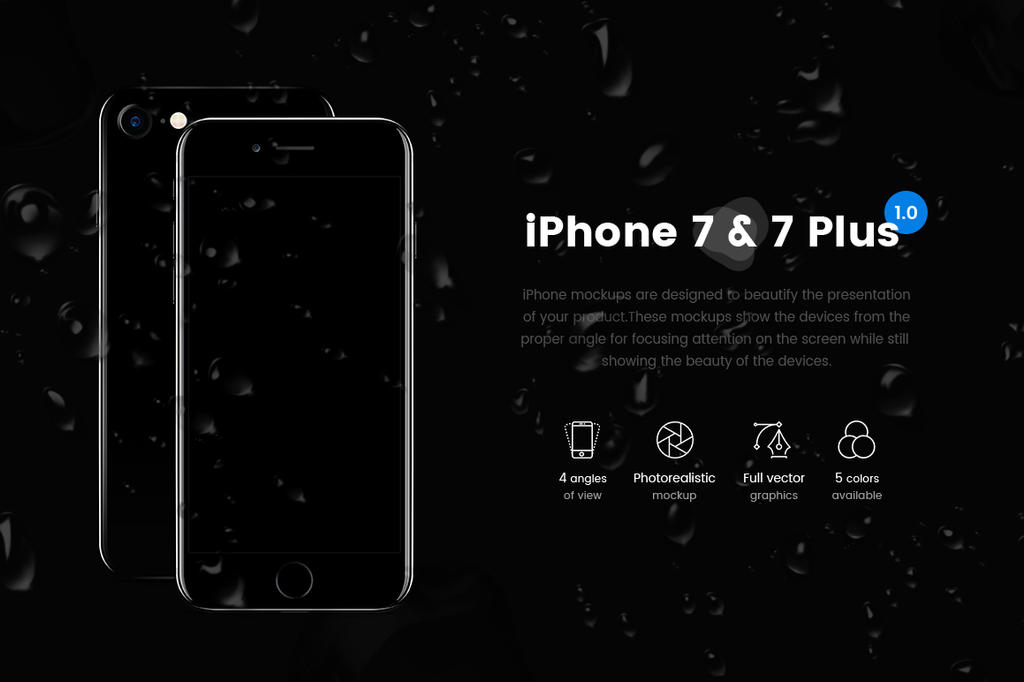 iPhone 7 and 7 Plus Vector Mockup by theanthnonyrich