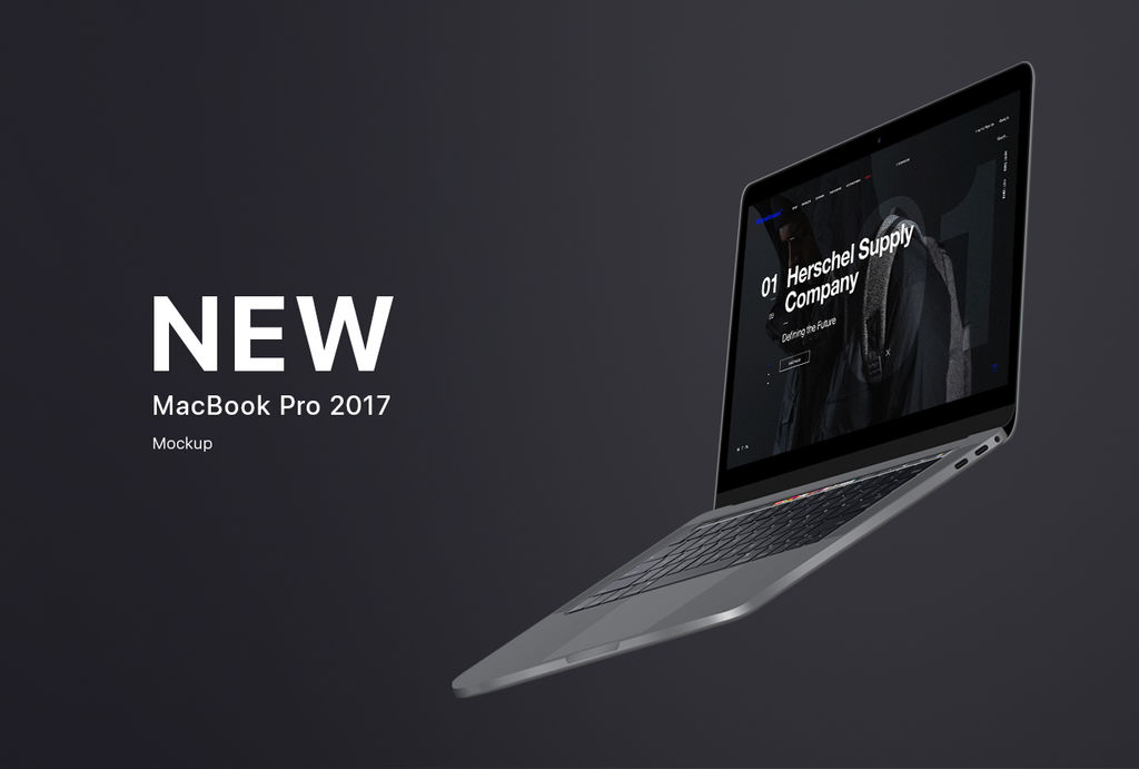 MacBook Pro 2017 Flying Mockup