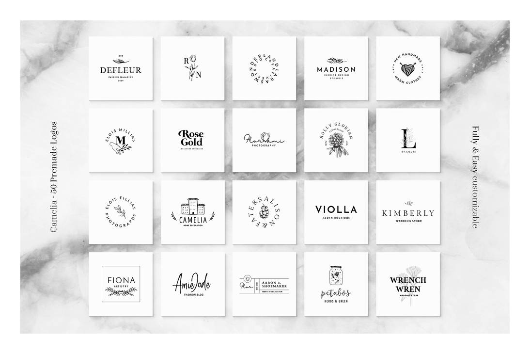 Camelia - 50 Premium Logo Templates by theanthnonyrich