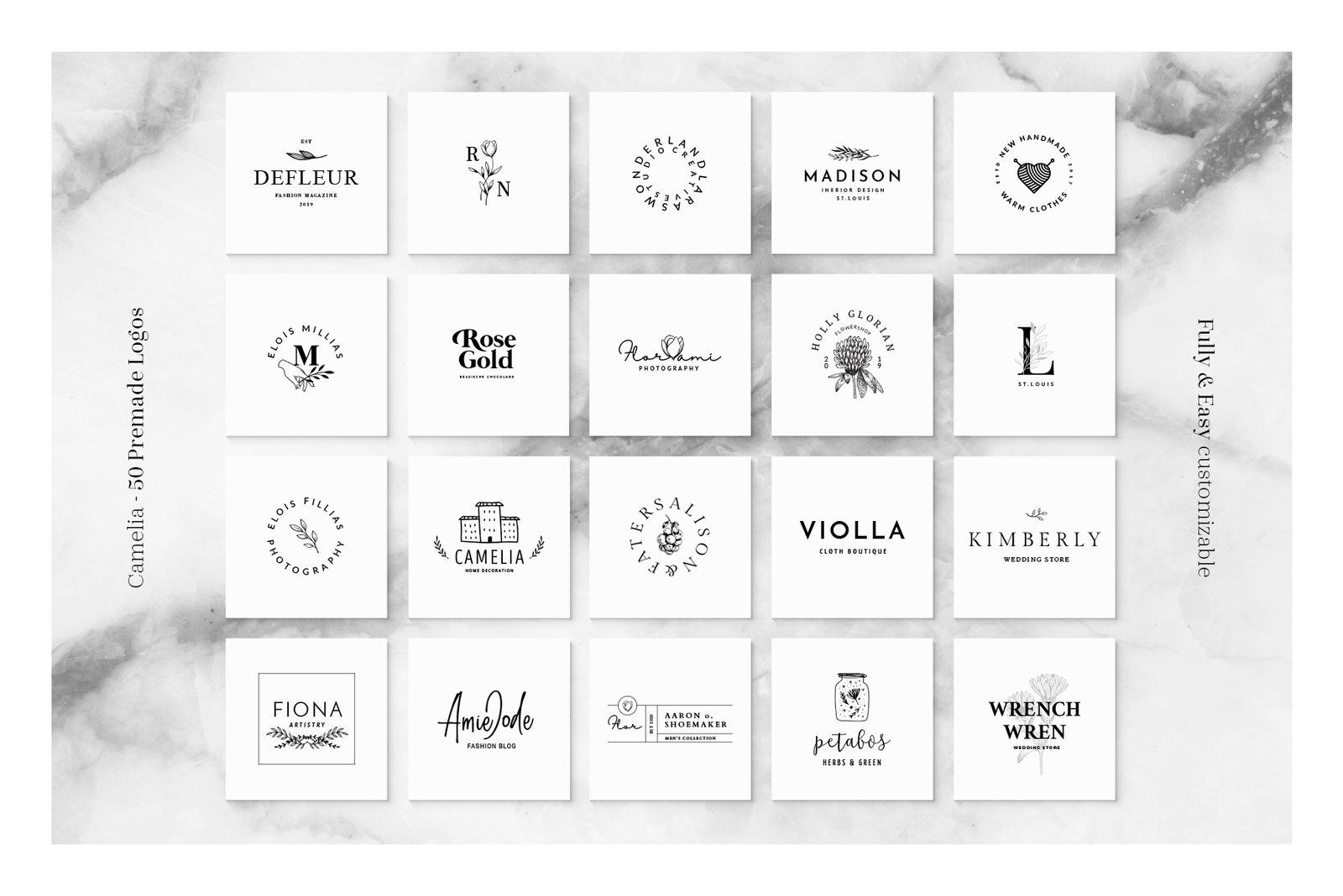 Camelia - 50 Premium Logo Templates by theanthnonyrich
