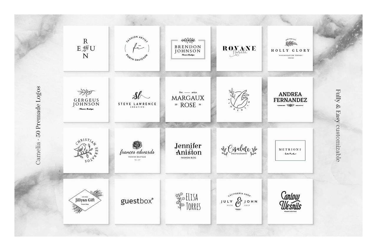 Camelia - 50 Premium Logo Templates by theanthnonyrich