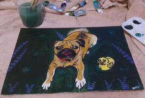 Pug Painting