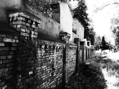 Abandoned cemetery wall Stralsund