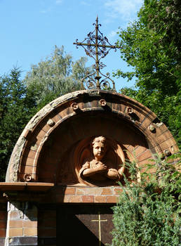 Abandoned cemetery grave Stralsund