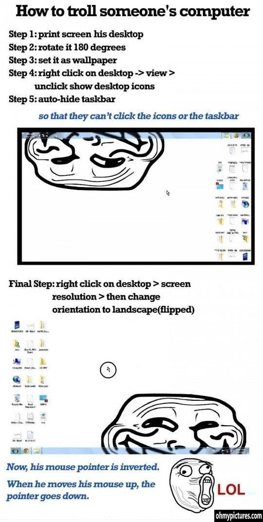 How to troll someones computer by Sky437 on DeviantArt