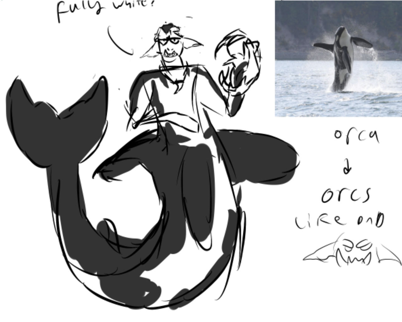 Orca Mermaid by cheetahjevams on DeviantArt