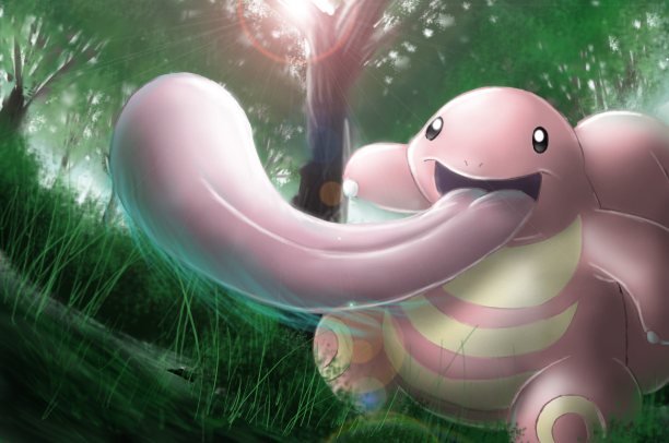 Lickitung - Shining Forest art by nintendo-jr