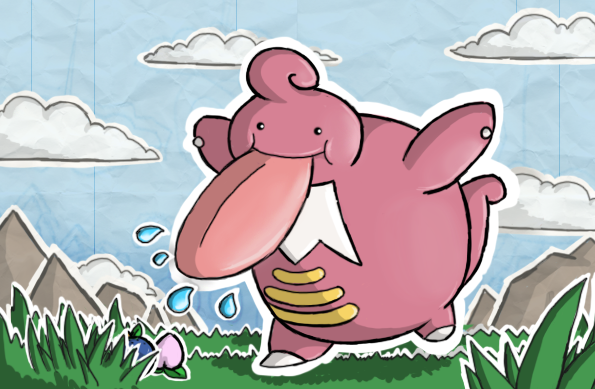 Lickilicky- Shining Forest art