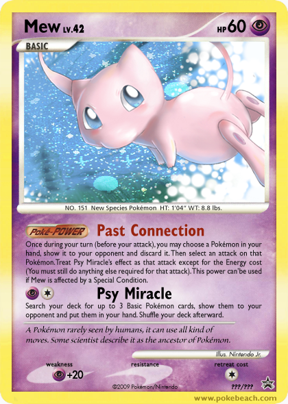 Fakecard Contest09 - Mew card