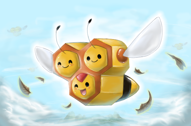 Combee - Shining Forest art