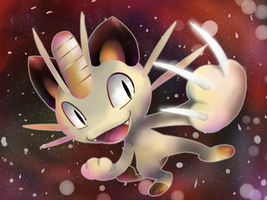 Meowth EX Artwork