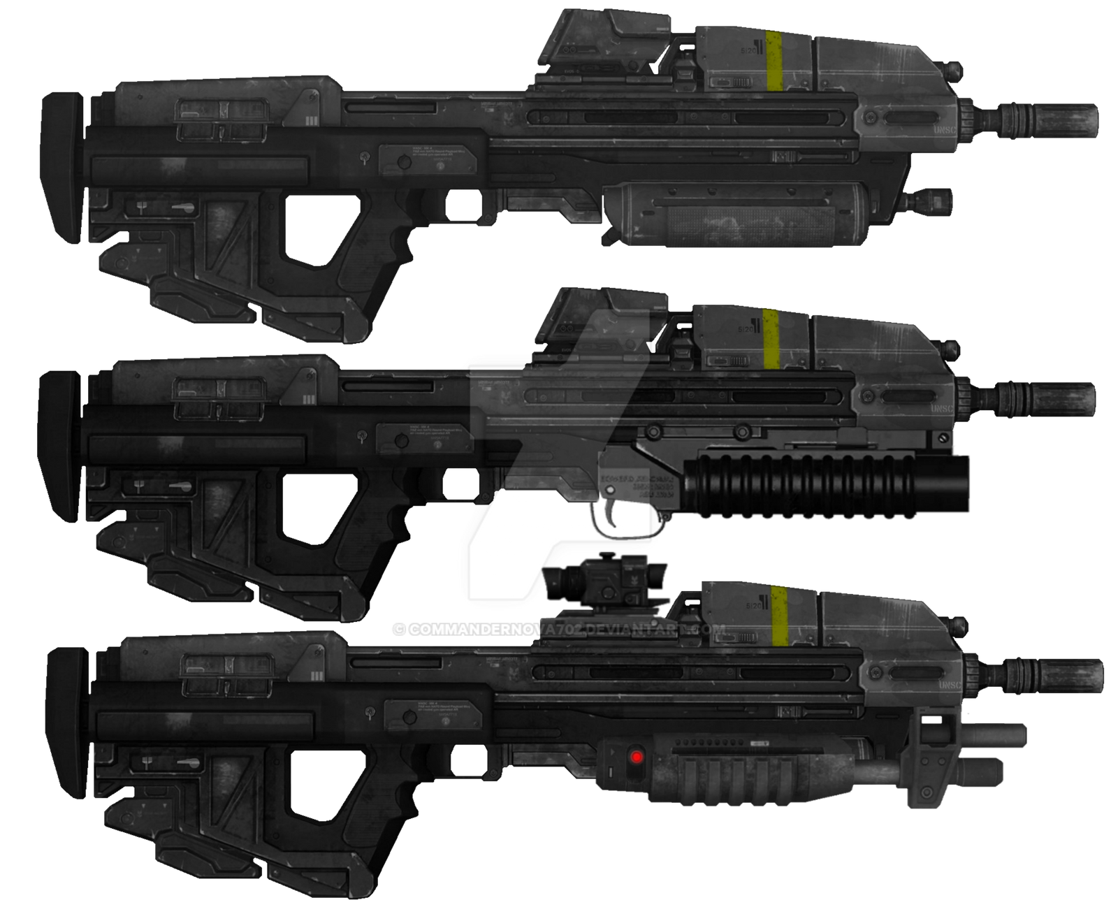 Ma37 Rifle MA37 Assault Rifle Series... by CommanderNova702 on DeviantArt