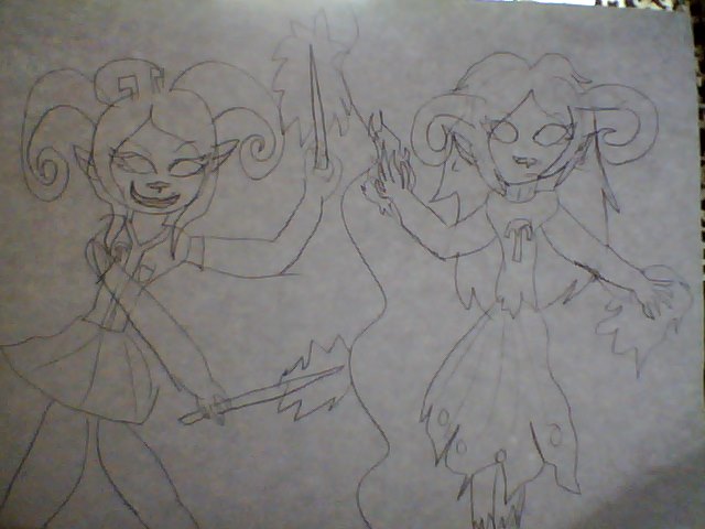 Ghost aradia vs Damara(Megido showdown.)