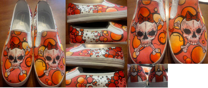 candy skull shoes