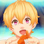 Nagisa with a fish