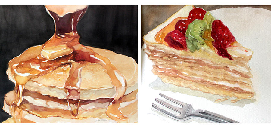 Watercolor: Cafe Sweet by taho