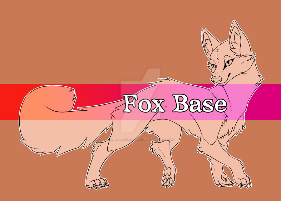 Simple Fox base P2U by CreativeFiddler on DeviantArt