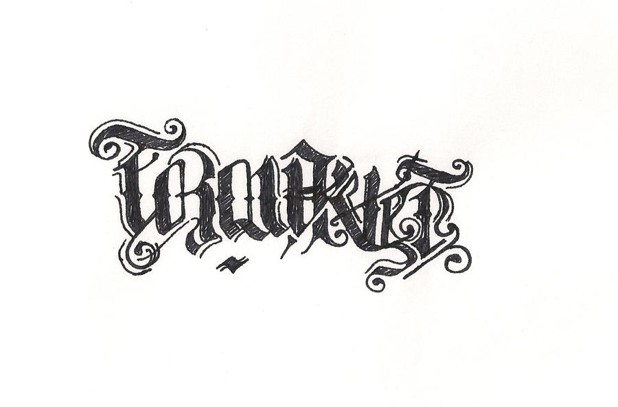 Ambigram Sketch