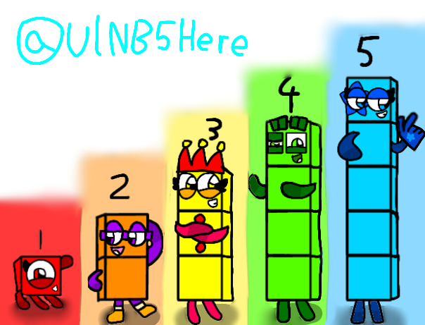 Numberblocks 1-5 by NeliaNana5 on DeviantArt