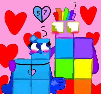 Numberblocks 5 X 7 Love by NeliaNana5 on DeviantArt
