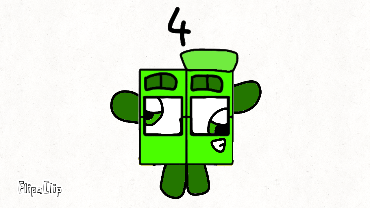 Numberblock 4 Gif by NeliaNana5 on DeviantArt