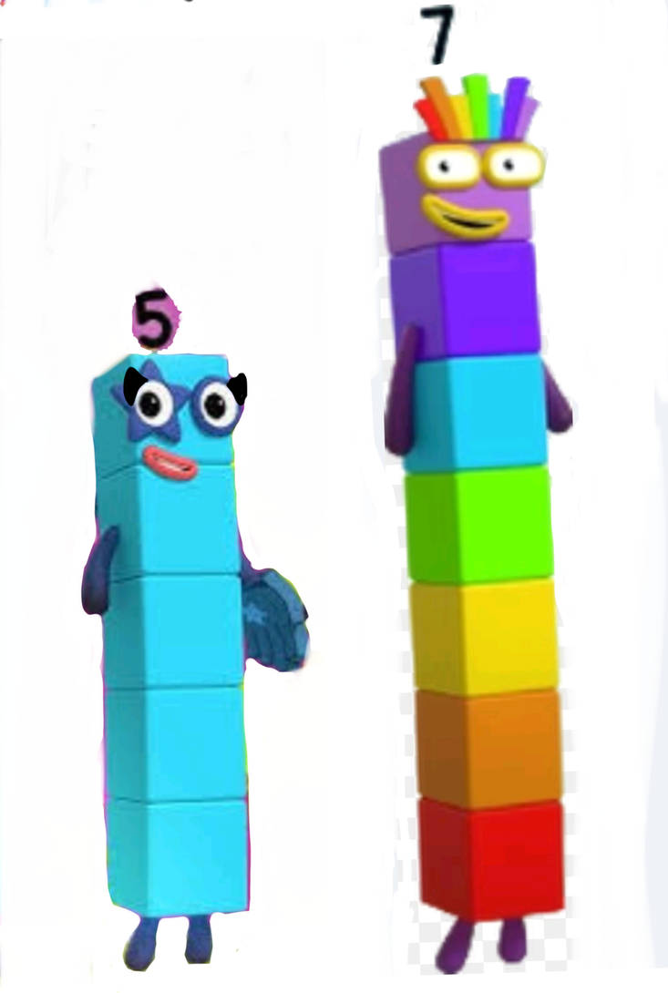 Numberblock 7 and 5 by NeliaNana5 on DeviantArt