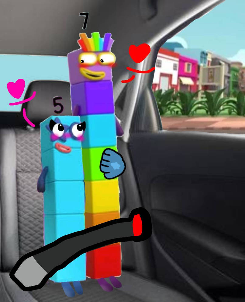 Numberblocks 5 x 7 In a car by NeliaNana5 on DeviantArt