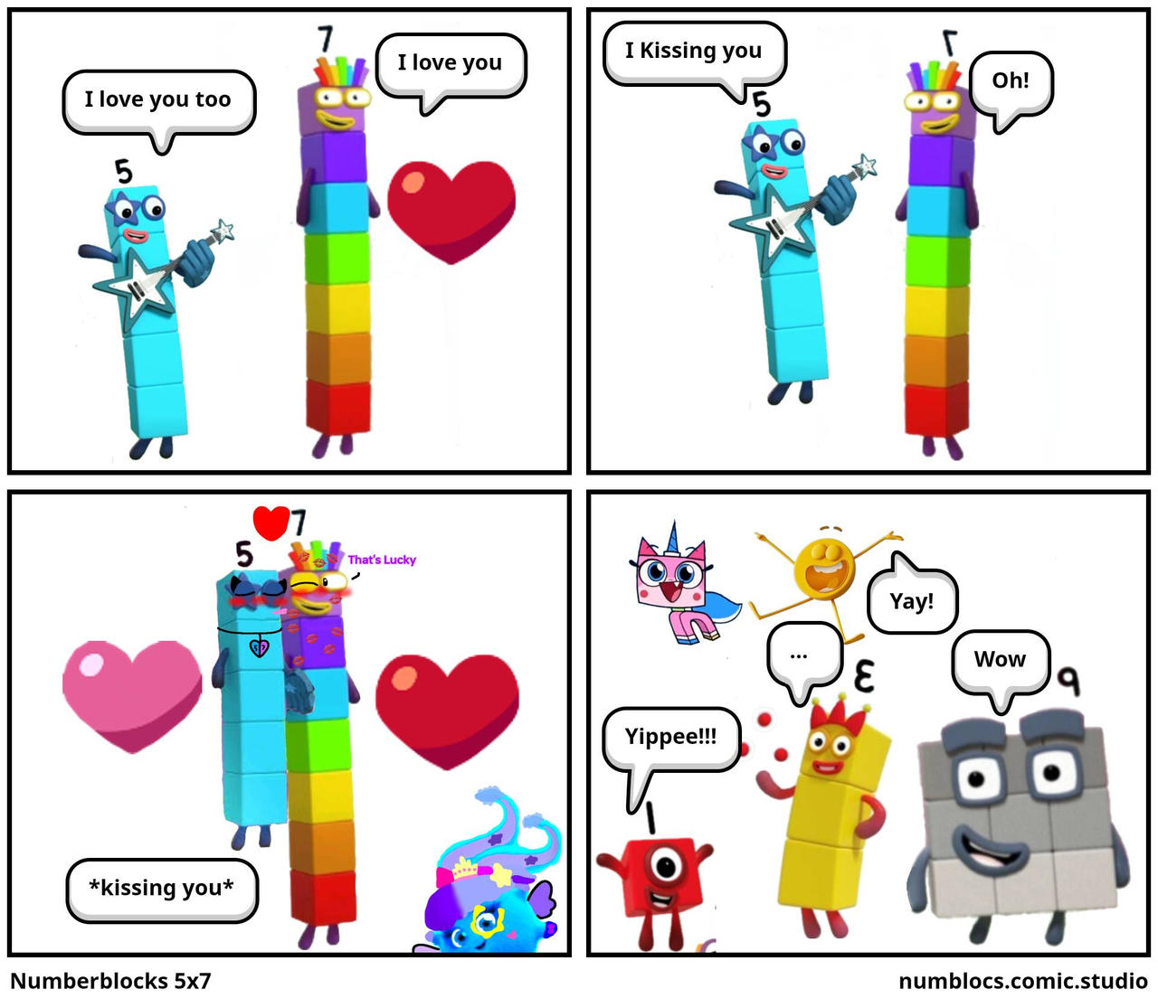 Numberblocks Five x Seven Comic Studio by NeliaNana5 on DeviantArt