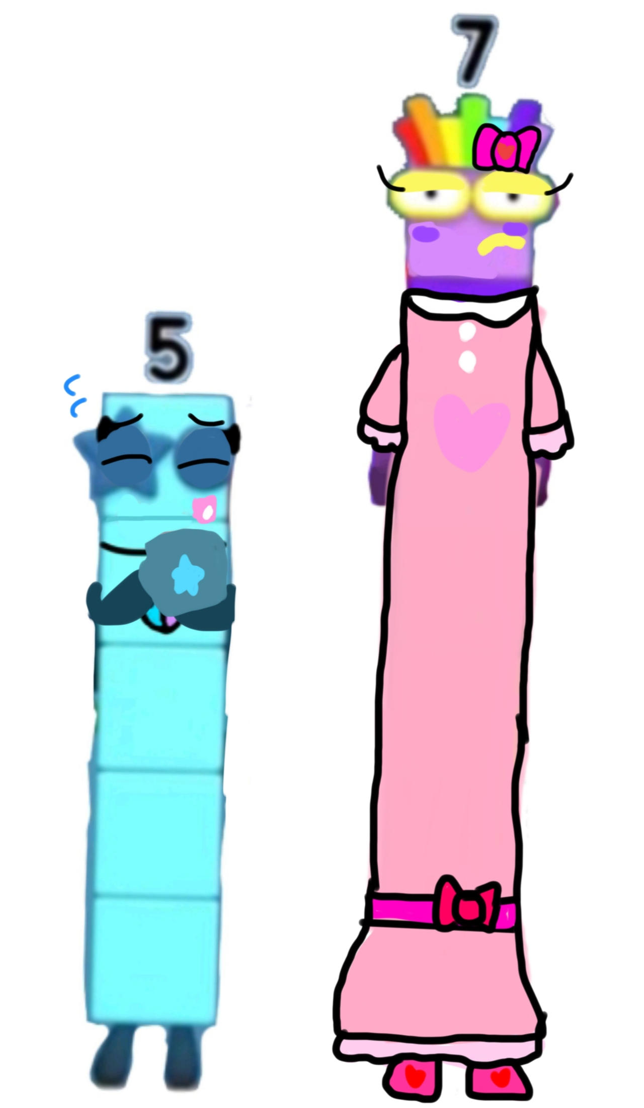 Number 7 Block Flickr Numberblock 7 Gets Dressed By 5 by NeliaNana5 on DeviantArt