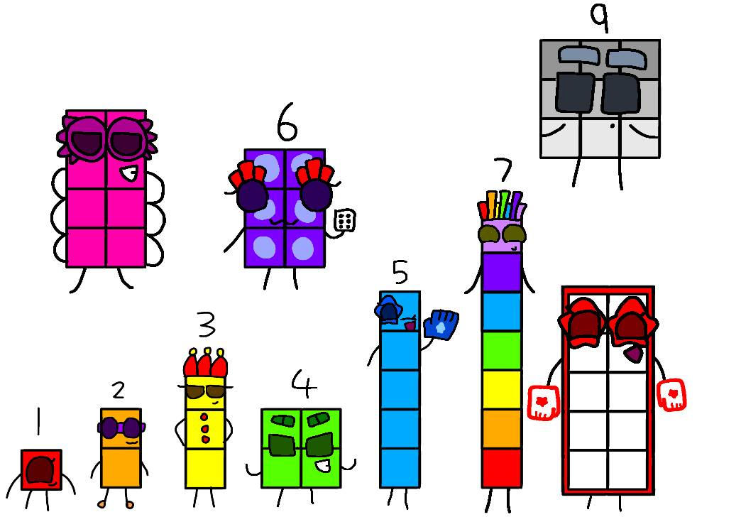 Numberblocks 1-10 Cute by NeliaNana5 on DeviantArt